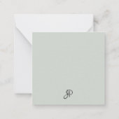 Aangepaste Sjabloon Calligrafie Monogrammed Elegan (Achterkant)