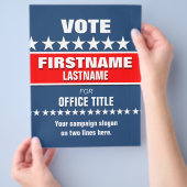 Aangepaste Sjabloon campagne Flyer (Hand)