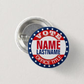 Aangepaste Sjabloon campagne Ronde Button 3,2 Cm (Voorkant /achterkant)