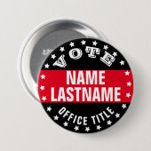 Aangepaste Sjabloon campagne Ronde Button 7,6 Cm (Voorkant /achterkant)