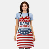 Aangepaste Sjabloon Campagne Schort (Gedragen)