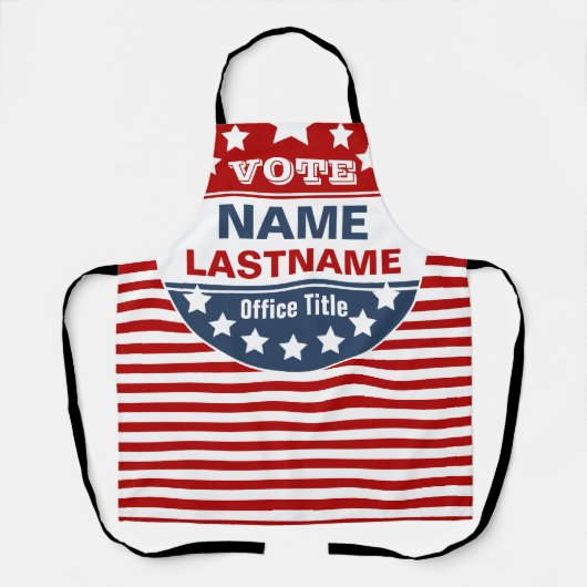 Aangepaste Sjabloon Campagne Schort (Voorkant)