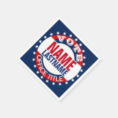 Aangepaste Sjabloon campagne Servet (Hoek)