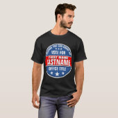 Aangepaste Sjabloon campagne stemmen T-shirt (Voorkant volledig)