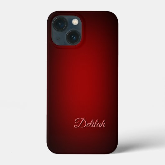 Aangepaste Sjabloon Delilah voor Jouw naam rood, z Case-Mate iPhone Case (Achterkant)