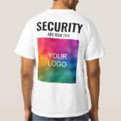 Aangepaste Sjabloon dubbelzijdig afdrukken Mannen T-shirt (Achterkant)