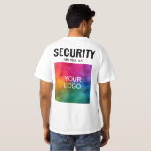 Aangepaste Sjabloon dubbelzijdig afdrukken Mannen T-shirt (Achterkant volledig)