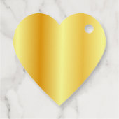 Aangepaste Sjabloon Elegant Faux Gold Metallic loo Bedankjes Labels (Achterkant)