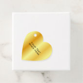 Aangepaste Sjabloon Elegant Faux Gold Metallic loo Bedankjes Labels (In situ)