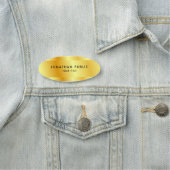 Aangepaste Sjabloon Elegant Modern Trendy Faux Gol Naamplaatje (In situ)