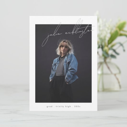 Aangepaste Sjabloon Foto High School Afstuderen Ka (Staand voorkant)