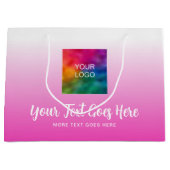 Aangepaste sjabloon handgeschreven scriptlogo hier groot cadeauzakje (Voorkant)