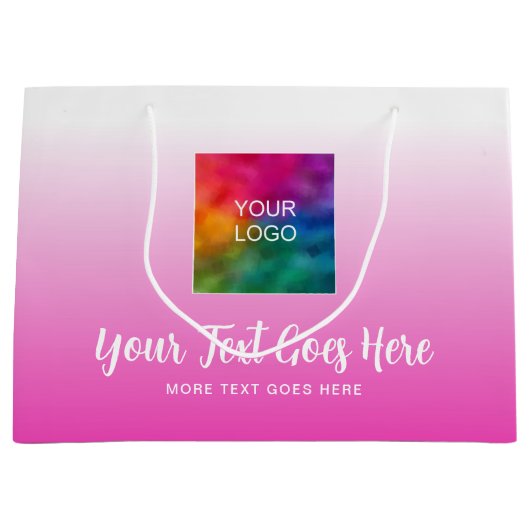 Aangepaste sjabloon handgeschreven scriptlogo hier groot cadeauzakje (Voorkant)