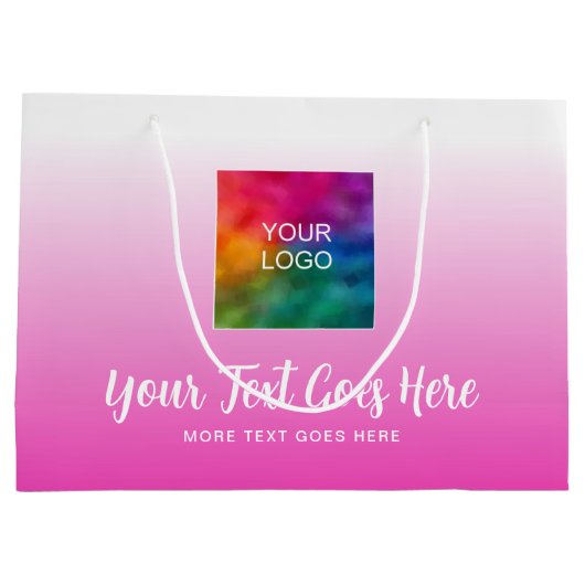 Aangepaste sjabloon handgeschreven scriptlogo hier groot cadeauzakje (Achterkant)