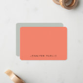 Aangepaste Sjabloon handschrift handschrift (Voorkant / Achterkant in situ)