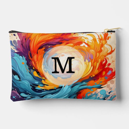 Aangepaste Sjabloon Kleurrijke Abstracte golvende Etui (Achterkant)