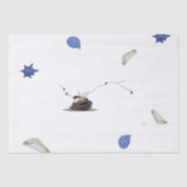 Aangepaste Sjabloon kustzeescheepvaartminimalistis Tissuepapier (Voorkant)