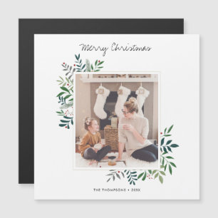 Aangepaste Sjabloon met kerstkaart Magnet voor fot