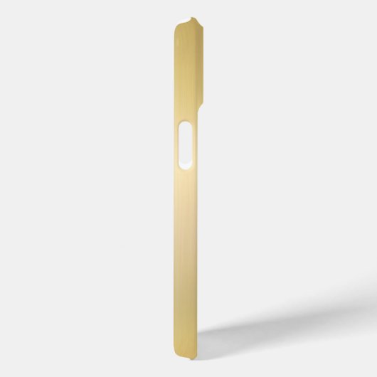 Aangepaste Sjabloon Metallic Look Gold Monogram Case-Mate iPhone Case (Achterkant / Rechts)