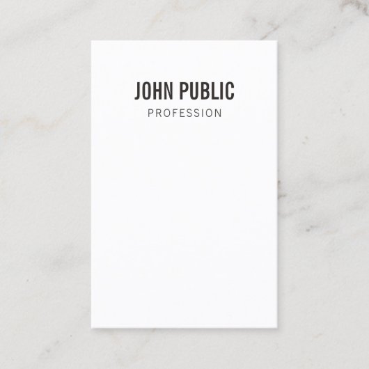 Aangepaste sjabloon minimalistisch professioneel m visitekaartje (Voorkant)