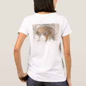 Aangepaste Sjabloon Modern Elegant Tigers Trendy T-shirt (Achterkant)