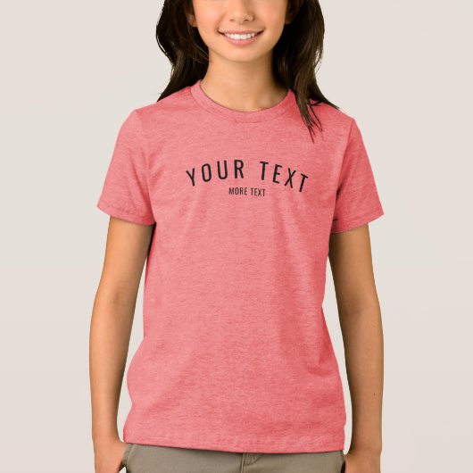 Aangepaste Sjabloon Modern Kinder Jongens Triblend Tri-Blend Shirt (Voorkant)