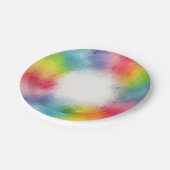 Aangepaste Sjabloon Moderne, elegante kleurrijke r Papieren Bordje (Gekanteld)