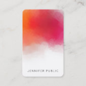 Aangepaste Sjabloon Moderne, kleurrijke Abstracte  Visitekaartje (Voorkant)