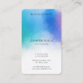 Aangepaste Sjabloon Moderne, kleurrijke Abstracte  Visitekaartje (Achterkant)