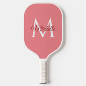 Aangepaste Sjabloon Monogram Naam Dubbelzijdig Pickleball Paddle (Voorkant)