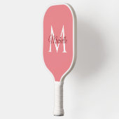 Aangepaste Sjabloon Monogram Naam Dubbelzijdig Pickleball Paddle (Links)