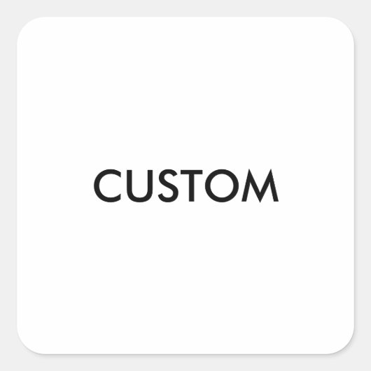 Aangepaste Sjabloon ontwerpen leeg Vierkante Sticker (Voorkant)