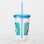 Aangepaste Sjabloon papieren doosje Foto Blauwe St Acryl Drinkbeker (Rechts)