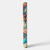 Aangepaste sjabloon psychedelische golvende print Case-Mate iPhone case (Achterkant / Links)