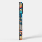 Aangepaste sjabloon psychedelische golvende print Case-Mate iPhone case (Achterkant / Rechts)