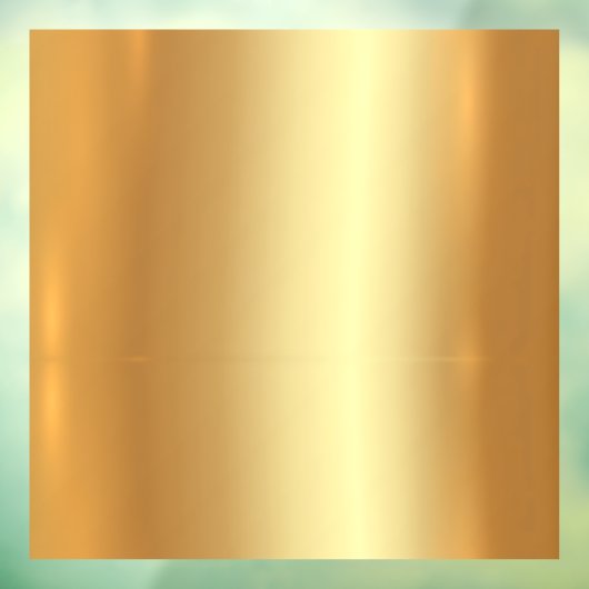 Aangepaste Sjabloon QR Code Logo Tekst Faux Gold B Raamsticker (Vel 3)