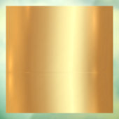 Aangepaste sjabloon QR-code logo tekst namaak goud Raamsticker (Vel 3)