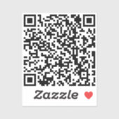 Aangepaste Sjabloon QR-code Sticker (Vel)