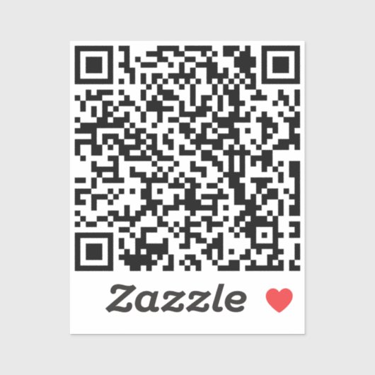 Aangepaste Sjabloon QR-code Sticker (Vel)