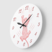 Aangepaste Sjabloon roze keuken Grote Klok (Hoek)