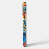 Aangepaste Sjabloon Stijlvolle Wavy Print Case-Mate iPhone Case (Achterkant / Links)