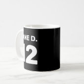 Aangepaste sjabloon teamkleding voor- en achterkan koffiemok (Voorkant links)