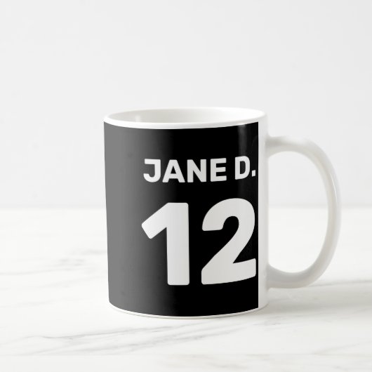 Aangepaste sjabloon teamkleding voor- en achterkan koffiemok (Rechts)