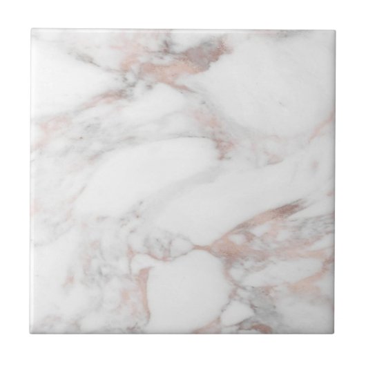 Aangepaste Sjabloon Trendy Elegant Roos Gold Marbl Tegeltje (Voorkant)