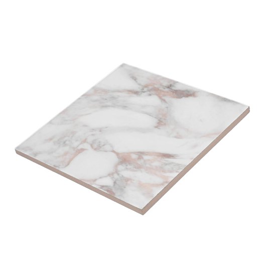 Aangepaste Sjabloon Trendy Elegant Roos Gold Marbl Tegeltje (Zijkant)