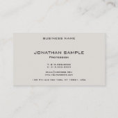 Aangepaste Sjabloon Trendy Modern Elegant Visitekaartje (Achterkant)