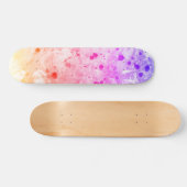 Aangepaste Sjabloon Trendy Pink Blue Paars Green Persoonlijk Skateboard (Horizontaal)