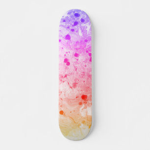 Aangepaste sjabloon trendy roze blauw paars groen persoonlijk skateboard