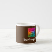 Aangepaste Sjabloon Typografie Bruin Beste Opa Ooi Espresso Kop (Voorkant rechts)
