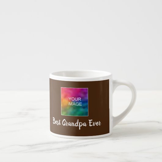 Aangepaste Sjabloon Typografie Bruin Beste Opa Ooi Espresso Kop (Rechts)